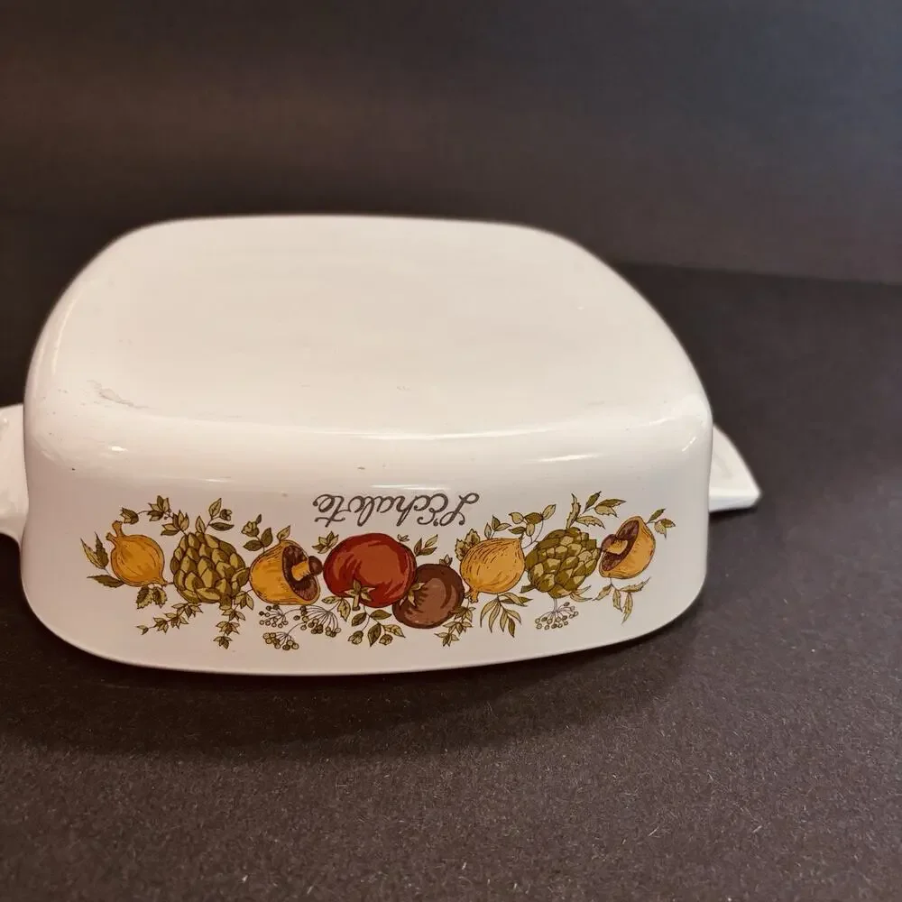Vintage Corning Ware Spice of Life L'Echalote A-1-B 1 Qt Casserole No Lid